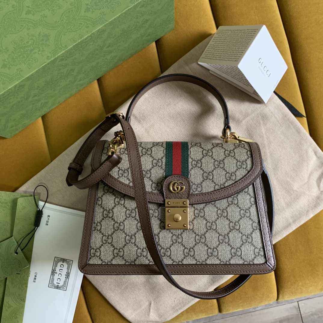 Ophidia small top handle bag with Web