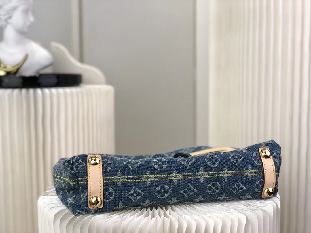 L0vis Vvtt0n Monogram Denim Baggy PM Blue