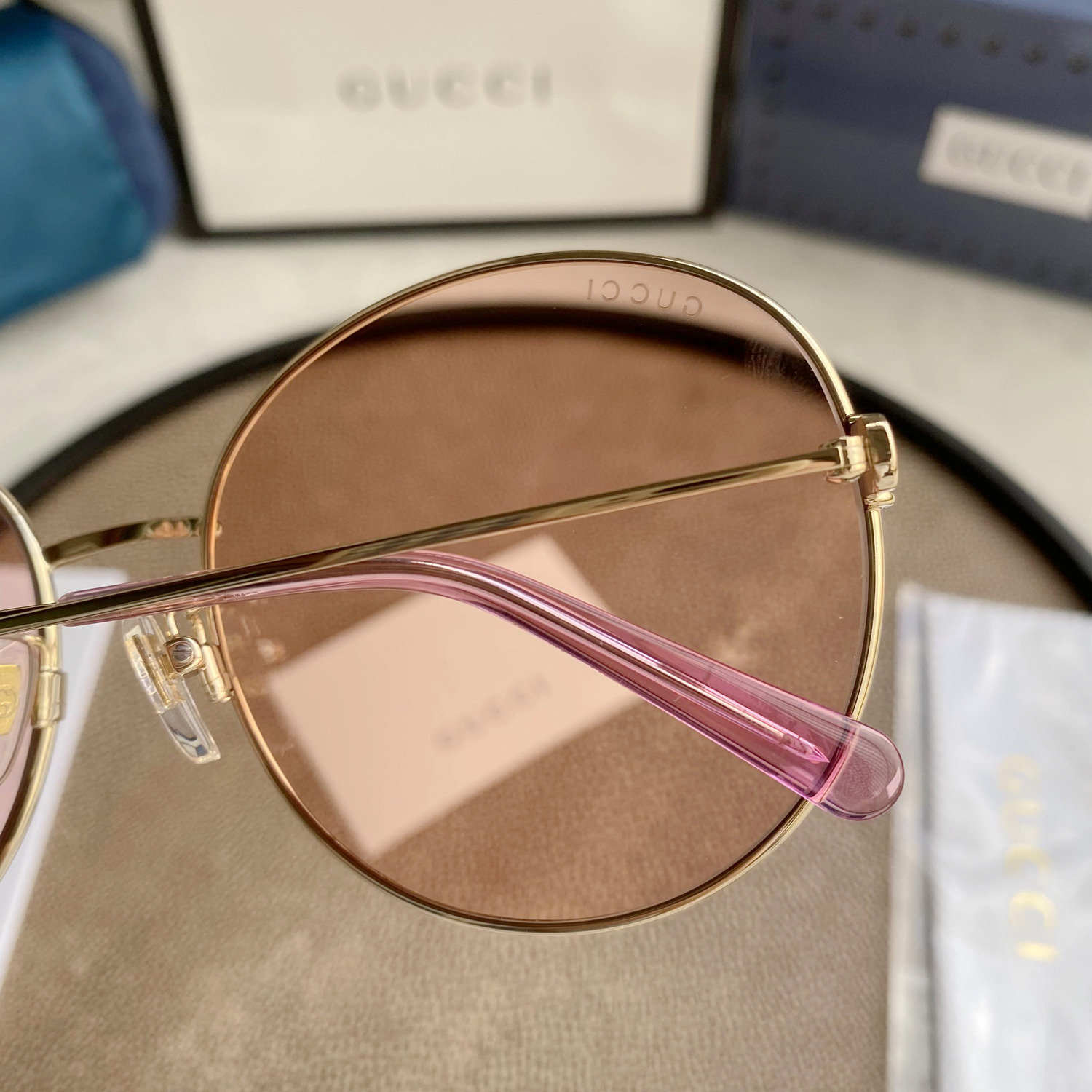 GG1336O Gold Oval Stainless Steel Frame