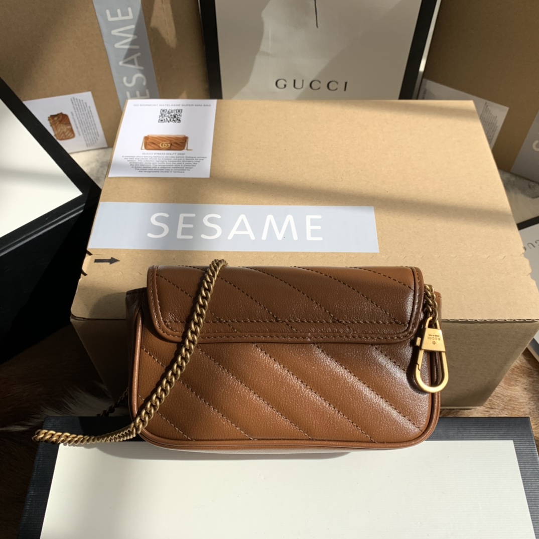 GG Marmont python S*per mini bag
