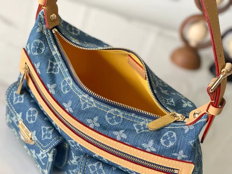 L0vis Vvtt0n Denim Monogram Denim Baggy