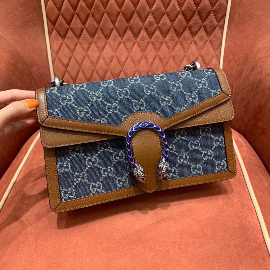 Gv*c1 denim shoulder bag