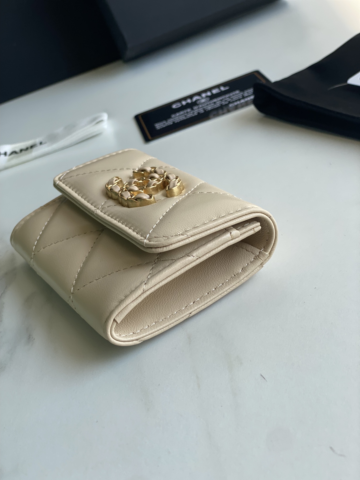 Ch**el 19 FLAP CARD HOLDER