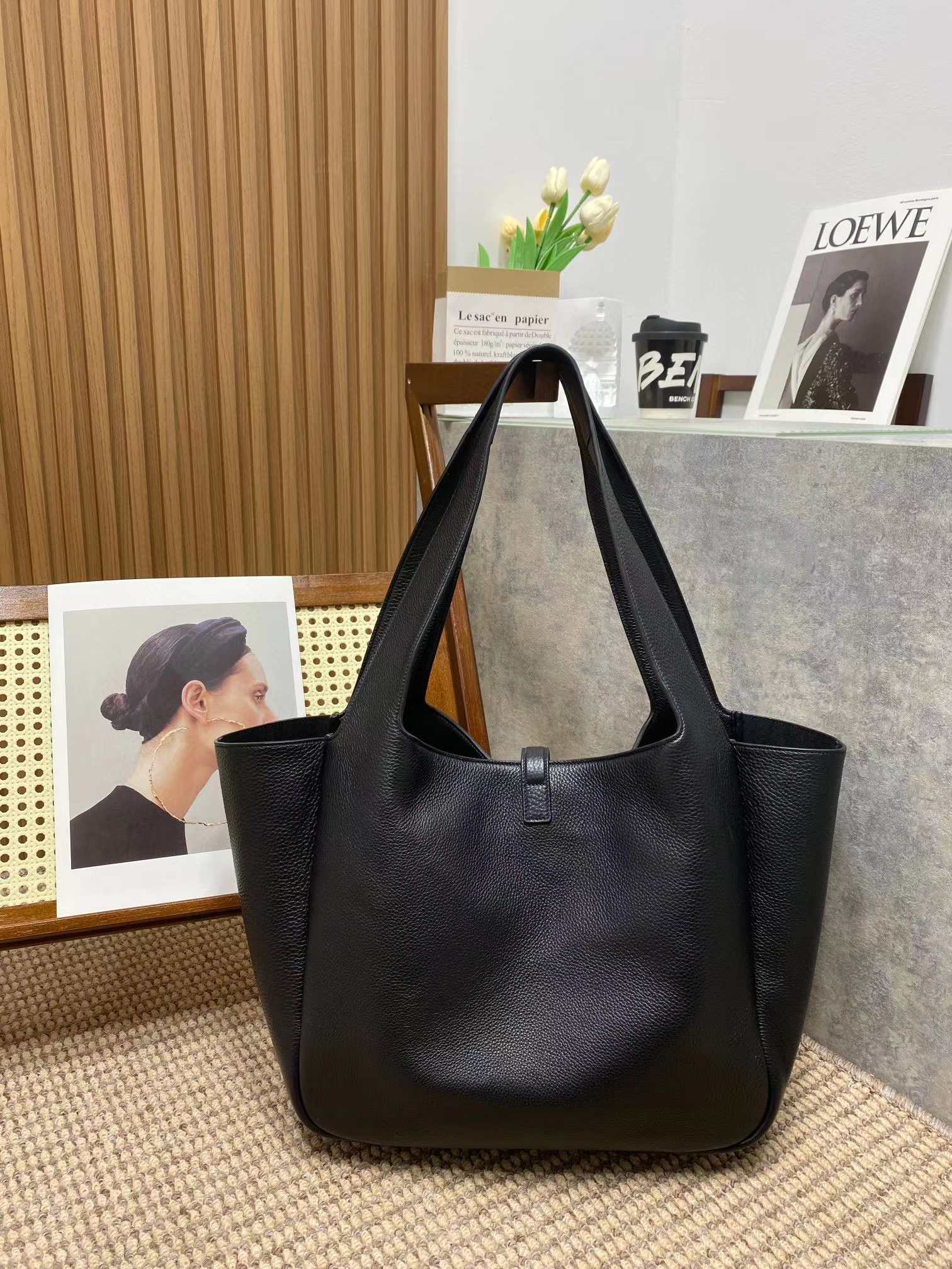 Y51 BEA IN GRAINED LEATHER