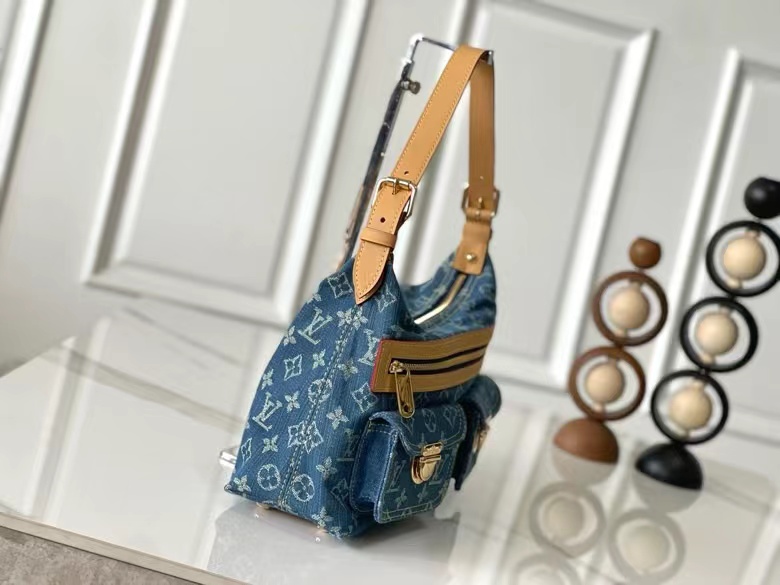 L0vis Vvtt0n Denim Monogram Denim Baggy