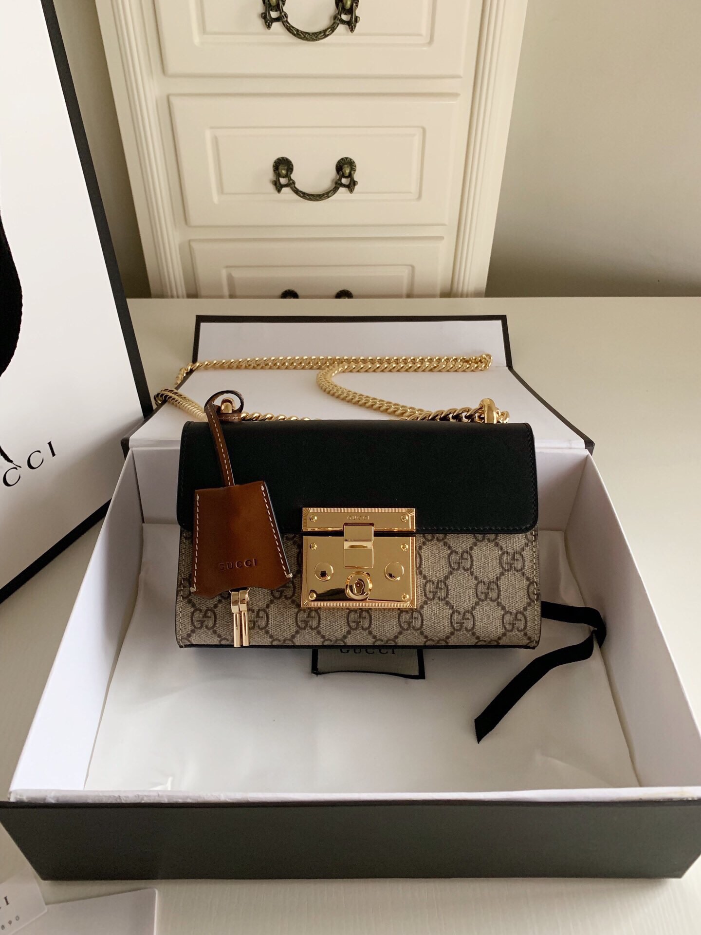 Gvc*1 Padlock Small Shoulder Bag