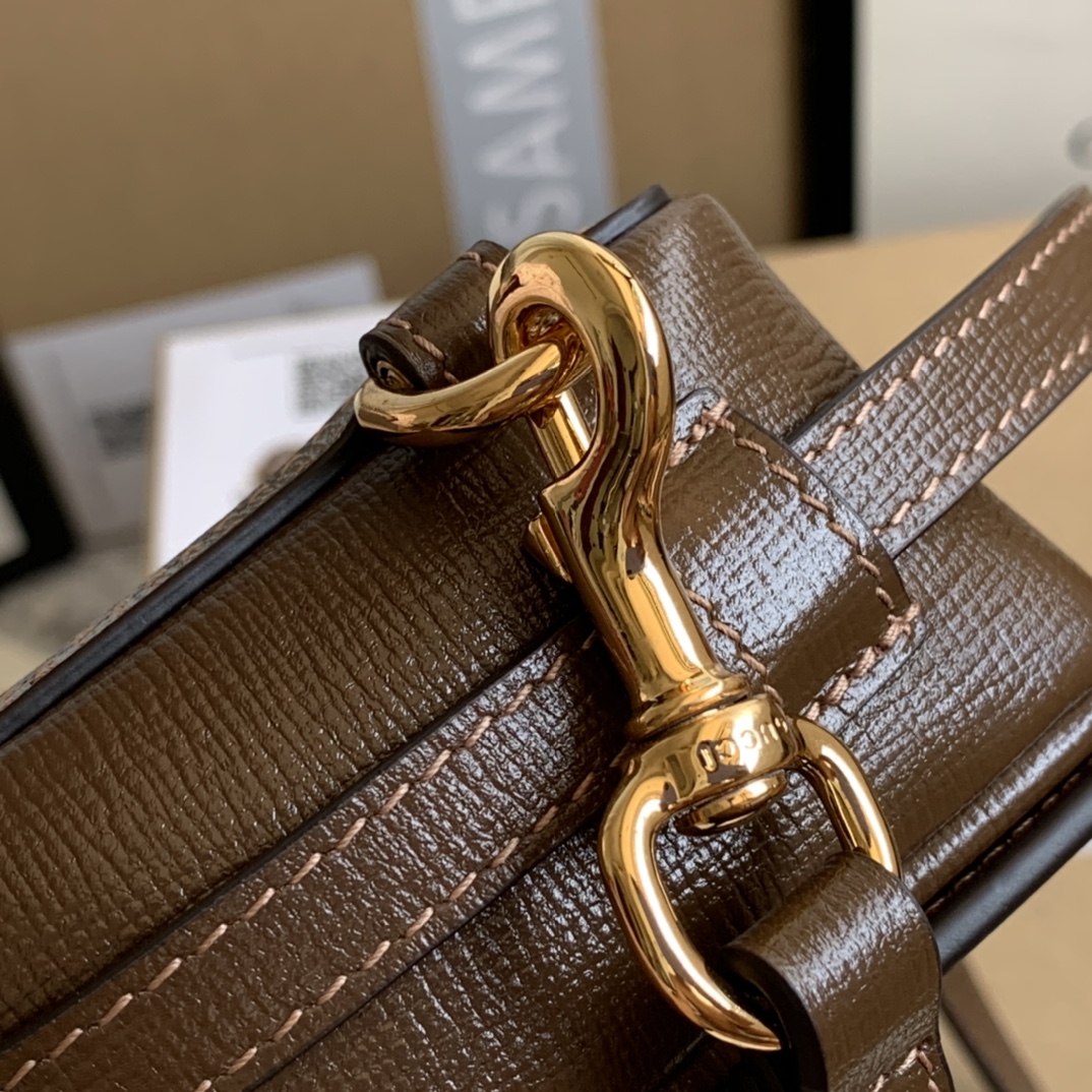 GG mini bag with clasp closure