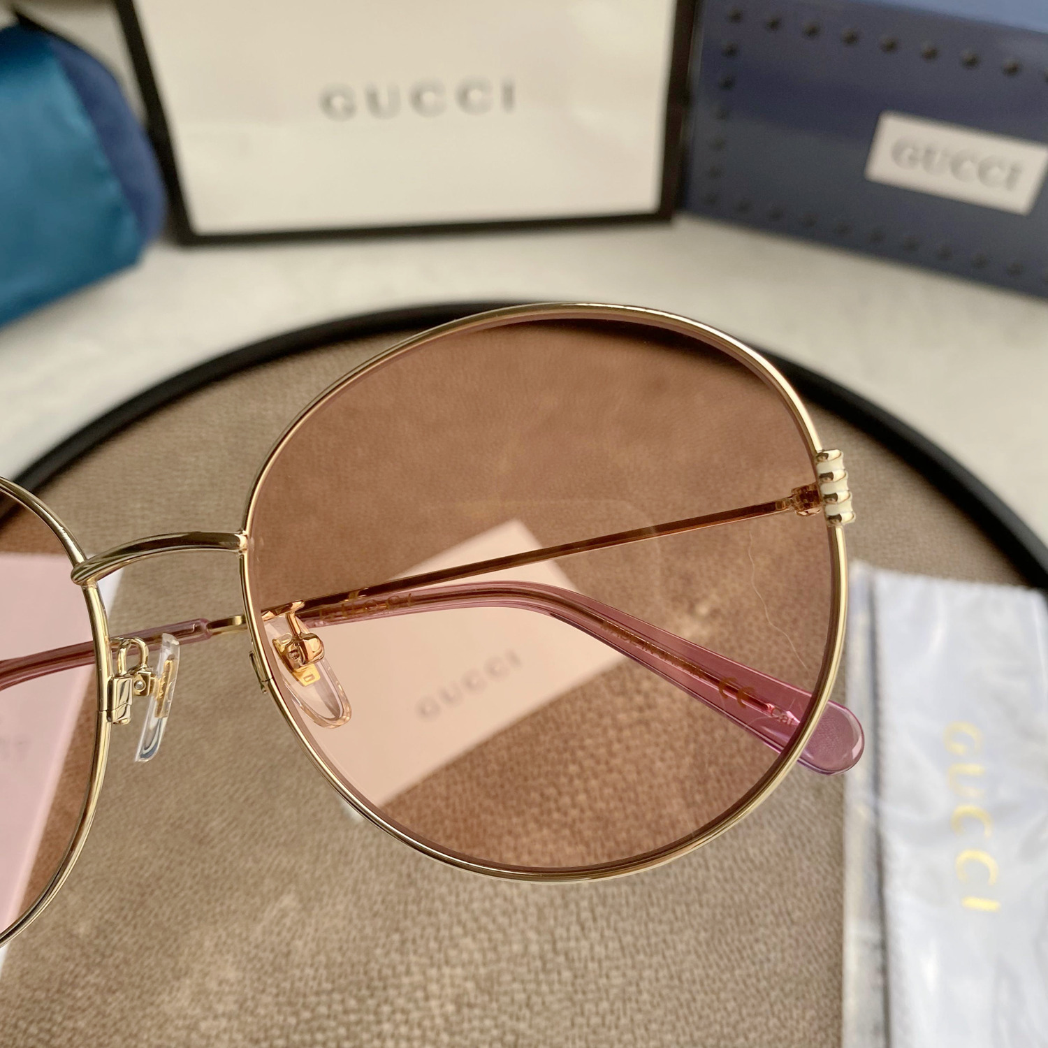 GG1336O Gold Oval Stainless Steel Frame