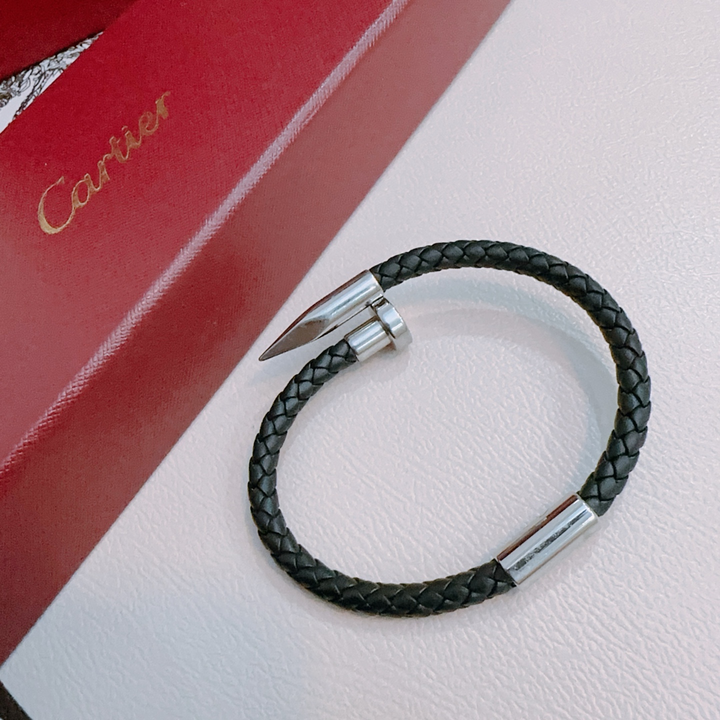 Ca*t1er Stainless Steel Nail Bracelet