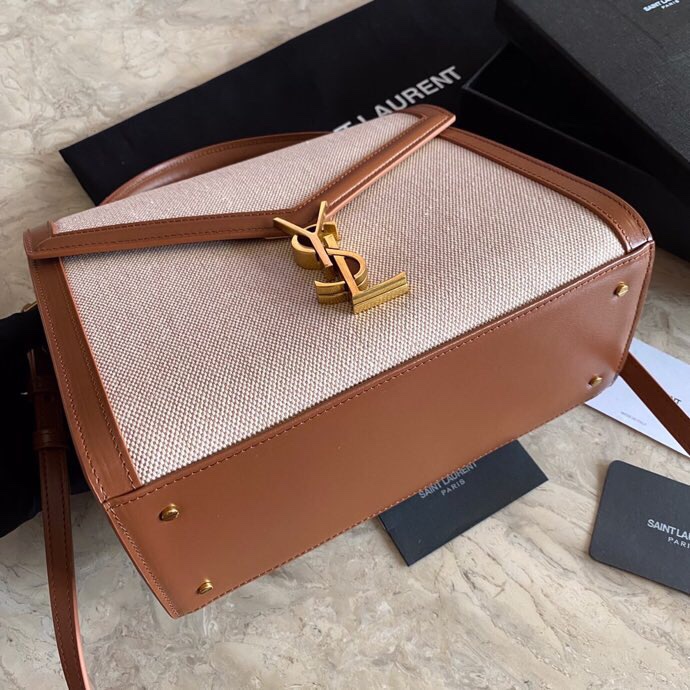 SOLFERINO LARGE SATCHEL IN BOX Sa1nt Lau*nt LEATHER