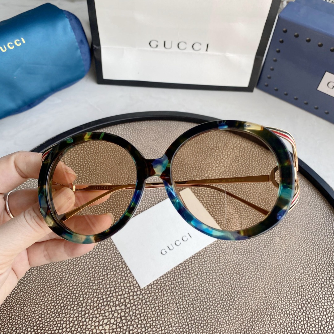 ROUND-FRAME INTERLOCKING G SUNGLASSES