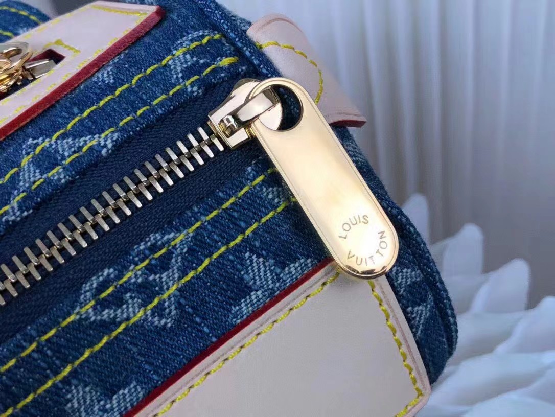 L0vis Vvtt0n Monogram Denim Neo Speedy Blue