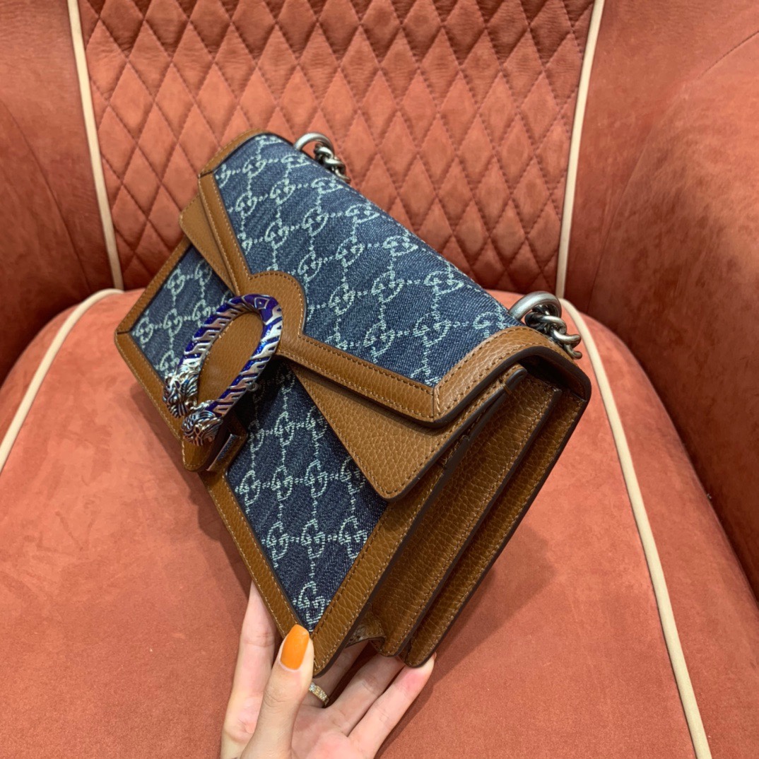 Gv*c1 denim shoulder bag