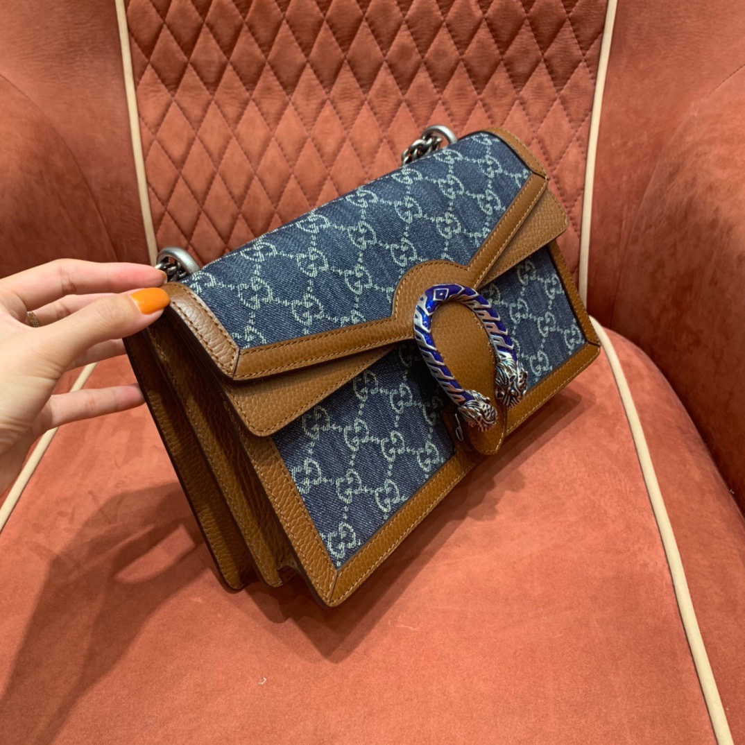 Gv*c1 denim shoulder bag