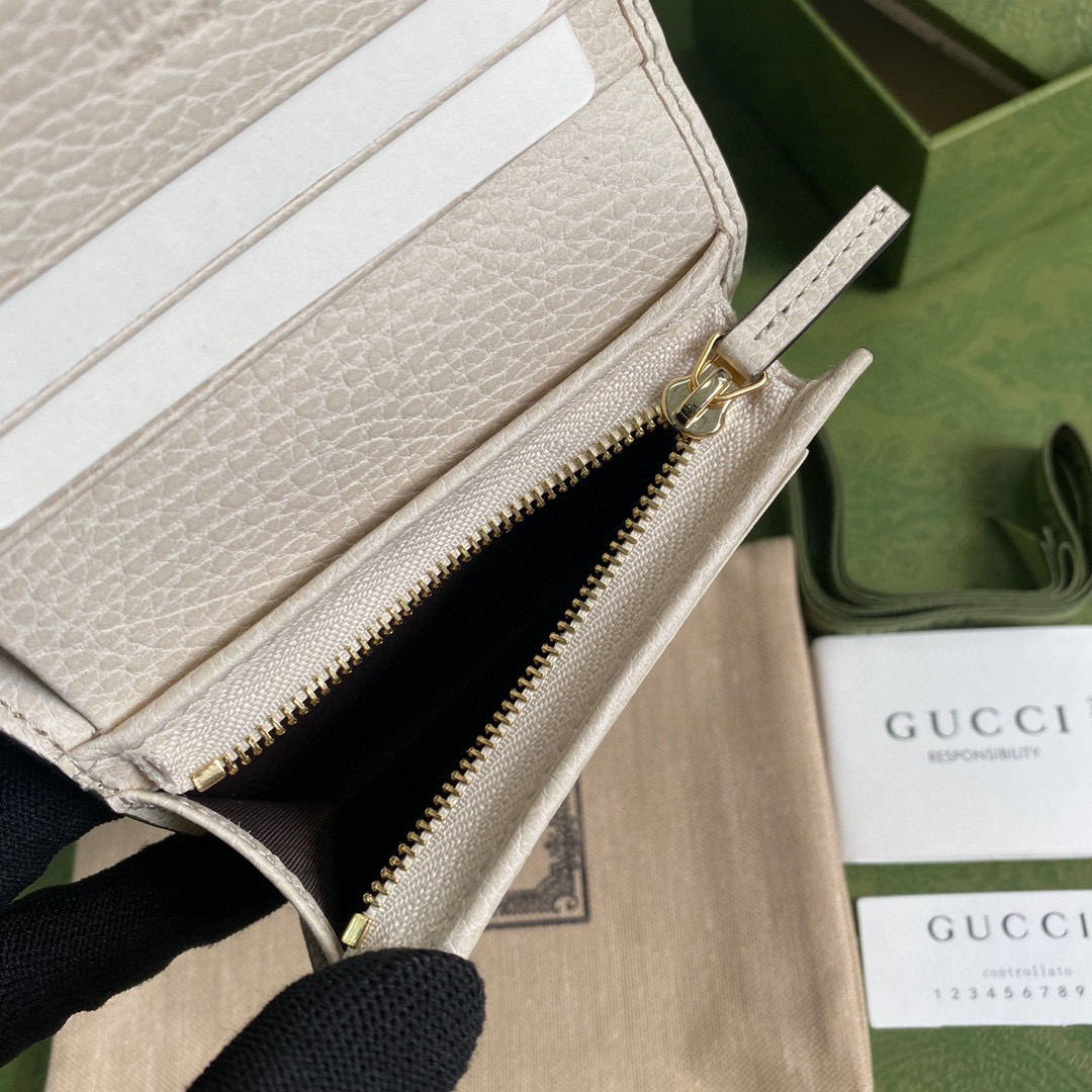 GG Marmont Wallet In White