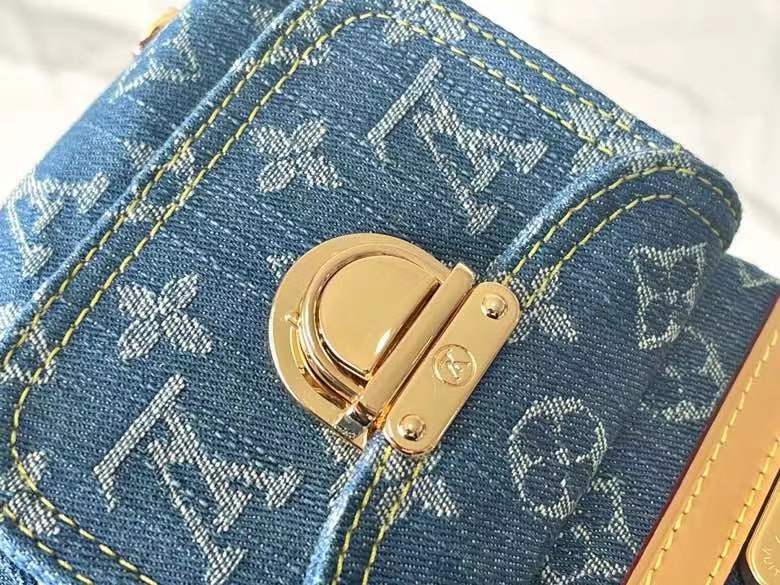 L0vis Vvtt0n Denim Monogram Denim Baggy