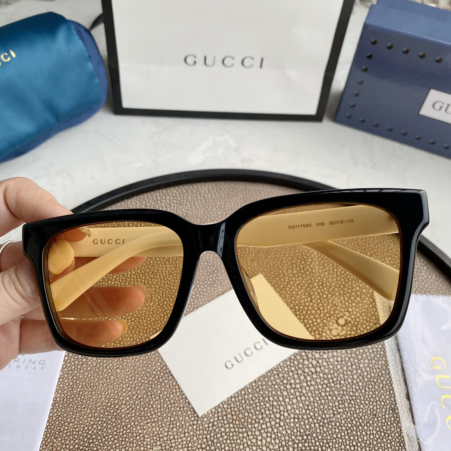 Gvc*1 acetate sunglasses with logo