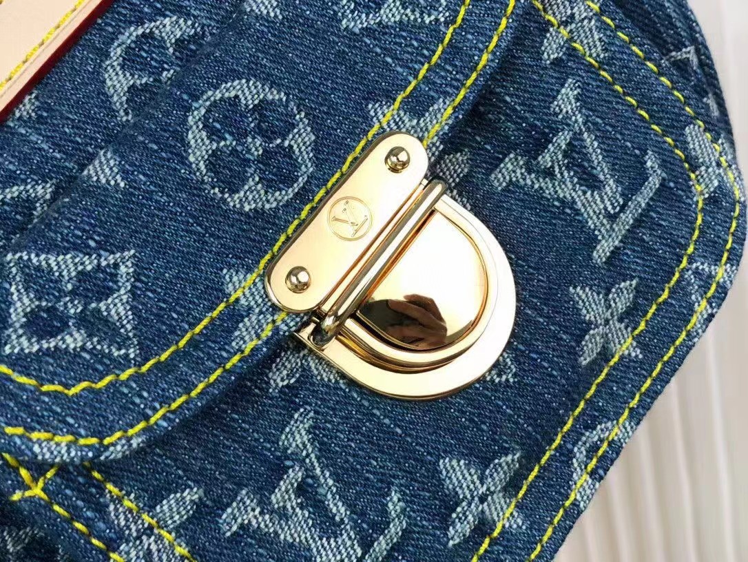 L0vis Vvtt0n Monogram Denim Neo Speedy Blue