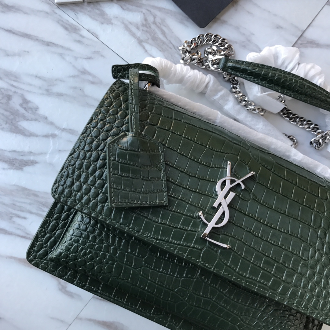 MANHATTAN MEDIUM SHOPPING BAG IN BOX Sa1nt Lau*nt LEATHER