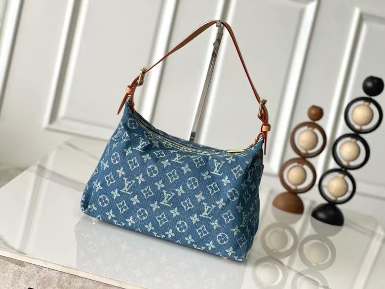 L0vis Vvtt0n Denim Monogram Denim Baggy