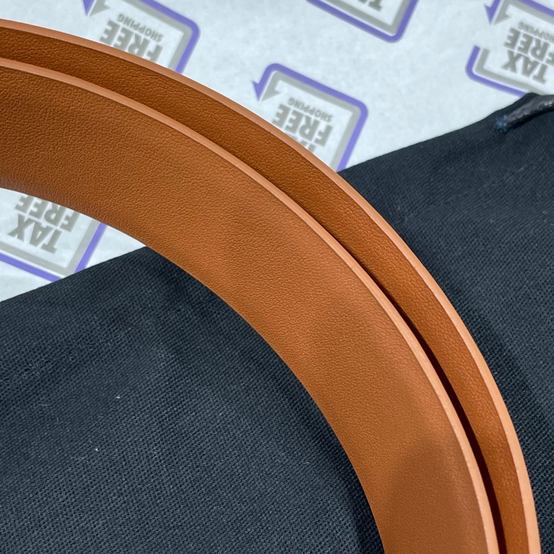Ch**el Red Patent Leather CC Logo Belt