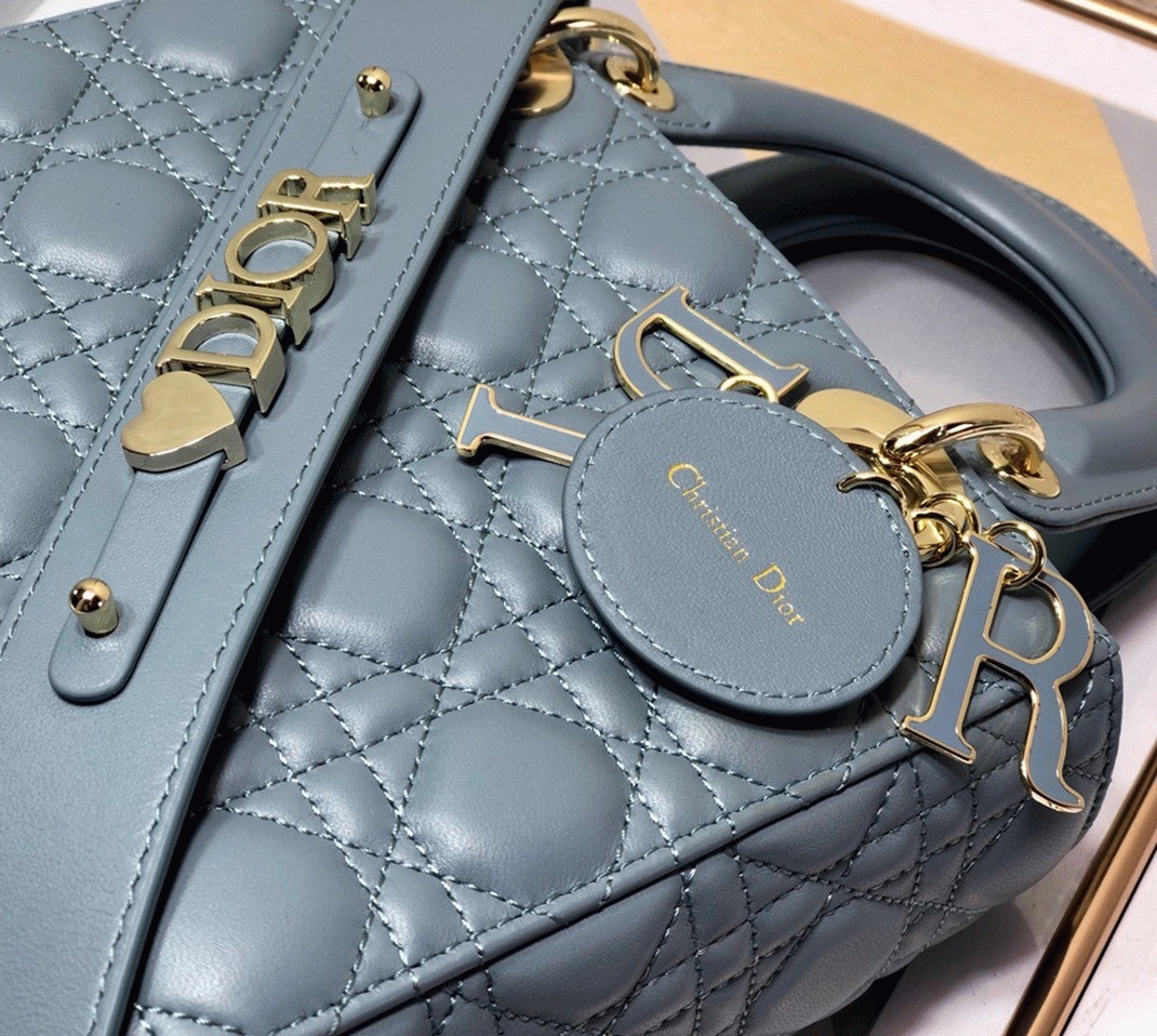 D10r Small Lady D10r My ABCD10r Bag Replica in Sky Blue