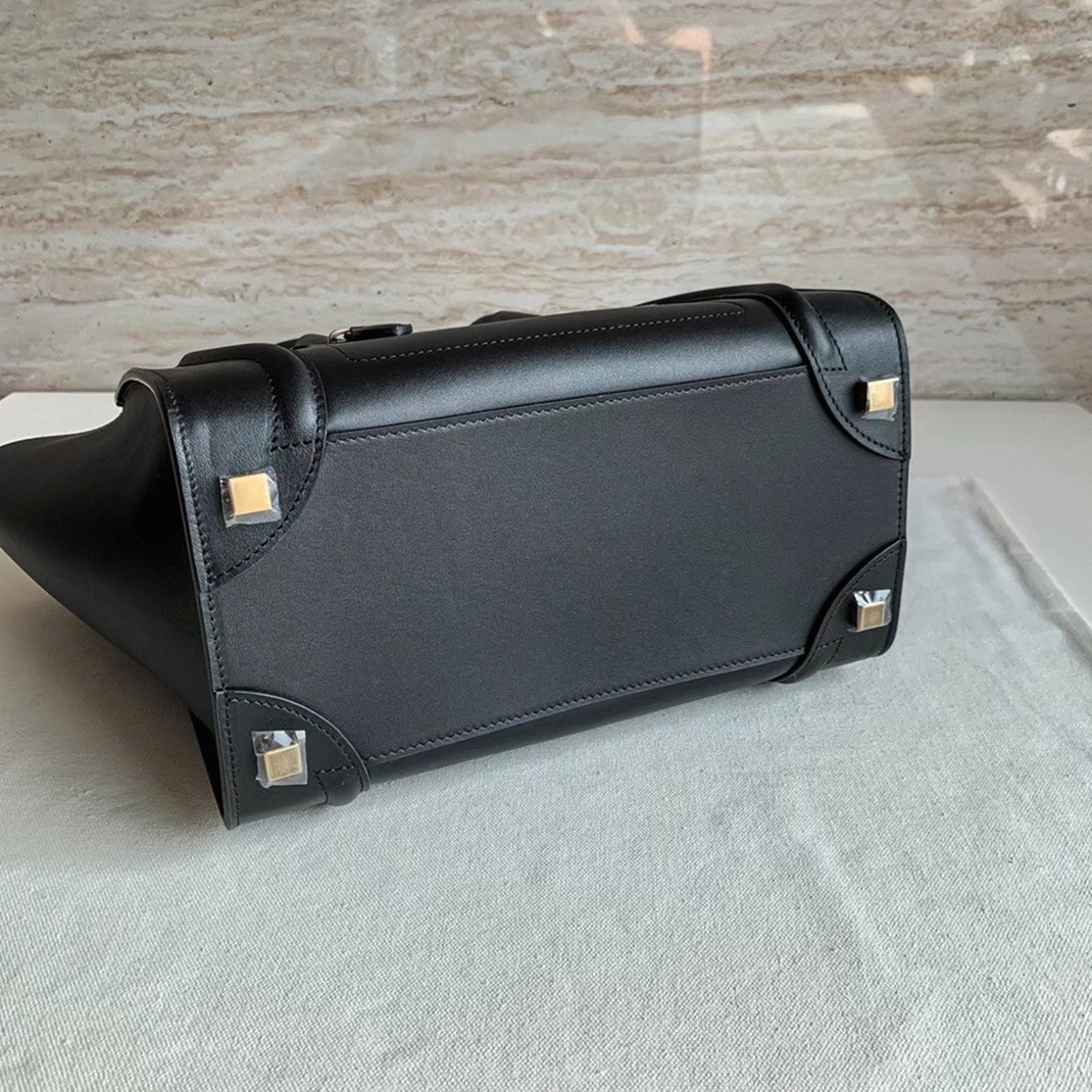 Ce1i*e Micro Luggage Tote Bag Replica in Black