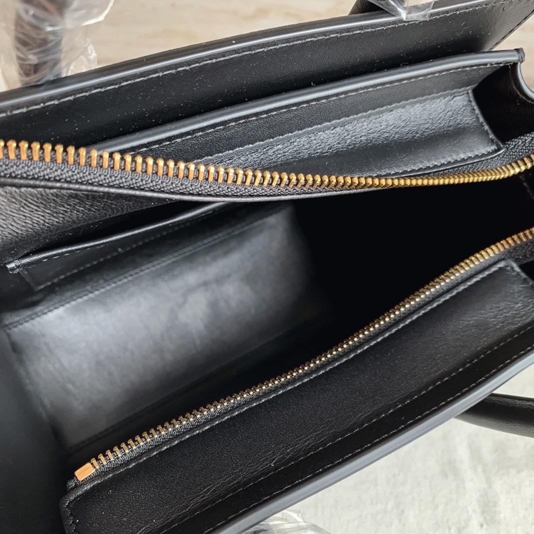 Ce1i*e Nano Luggage Tote Bag Replica in Black