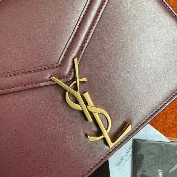 Fake Sa1nt Lau*nt Cassandra Medium Chain Bag Bordeaux