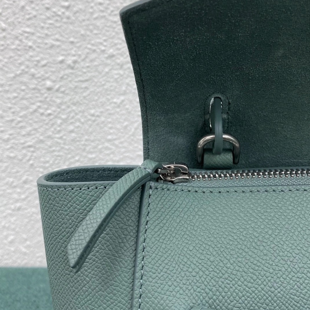 Ce1i*e Belt Nano Bag Fake in Celadon