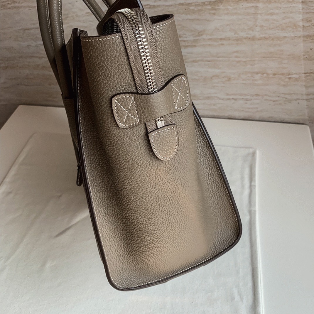 Ce1i*e Mini Luggage Tote Bag Knockoff in Souris