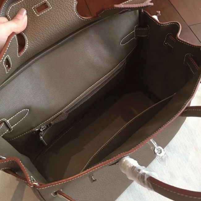 Etoupe H**me5 Birkin 25cm Premium Knockoff