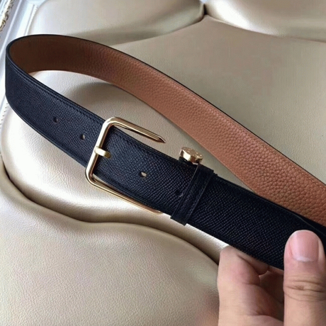 Top-rated fake H**me5 Lennox belt in black