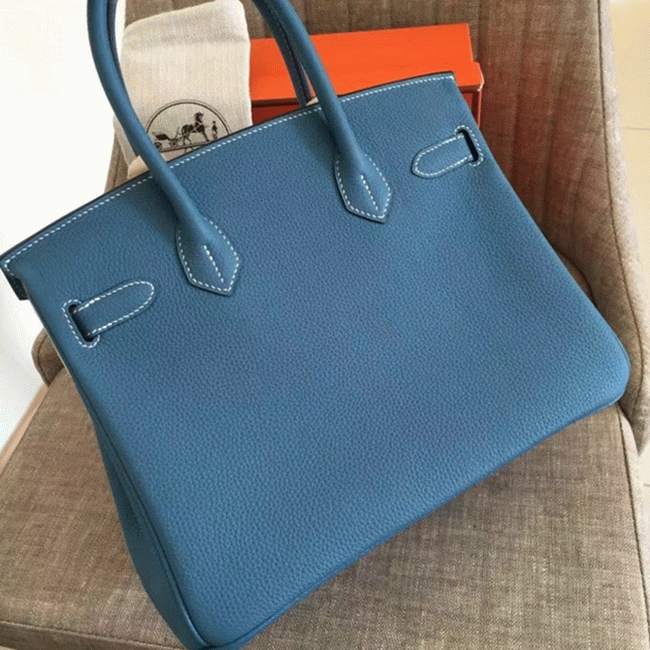 Blue Jean Replica Luxury H**me5 Birkin 35cm Tote