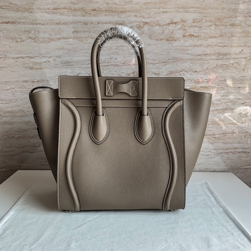 Ce1i*e Mini Luggage Tote Bag Knockoff in Souris