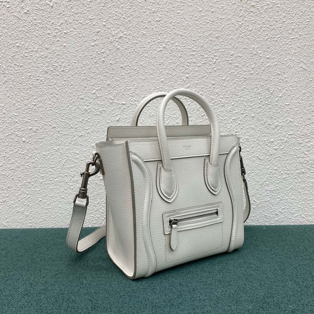 Ce1i*e Nano Luggage Tote Bag Replica in White