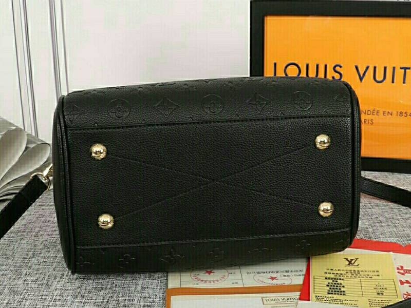 L0vis Vvtt0n Monogram Empreinte Speedy Bandouliere 25 Handbag In Black