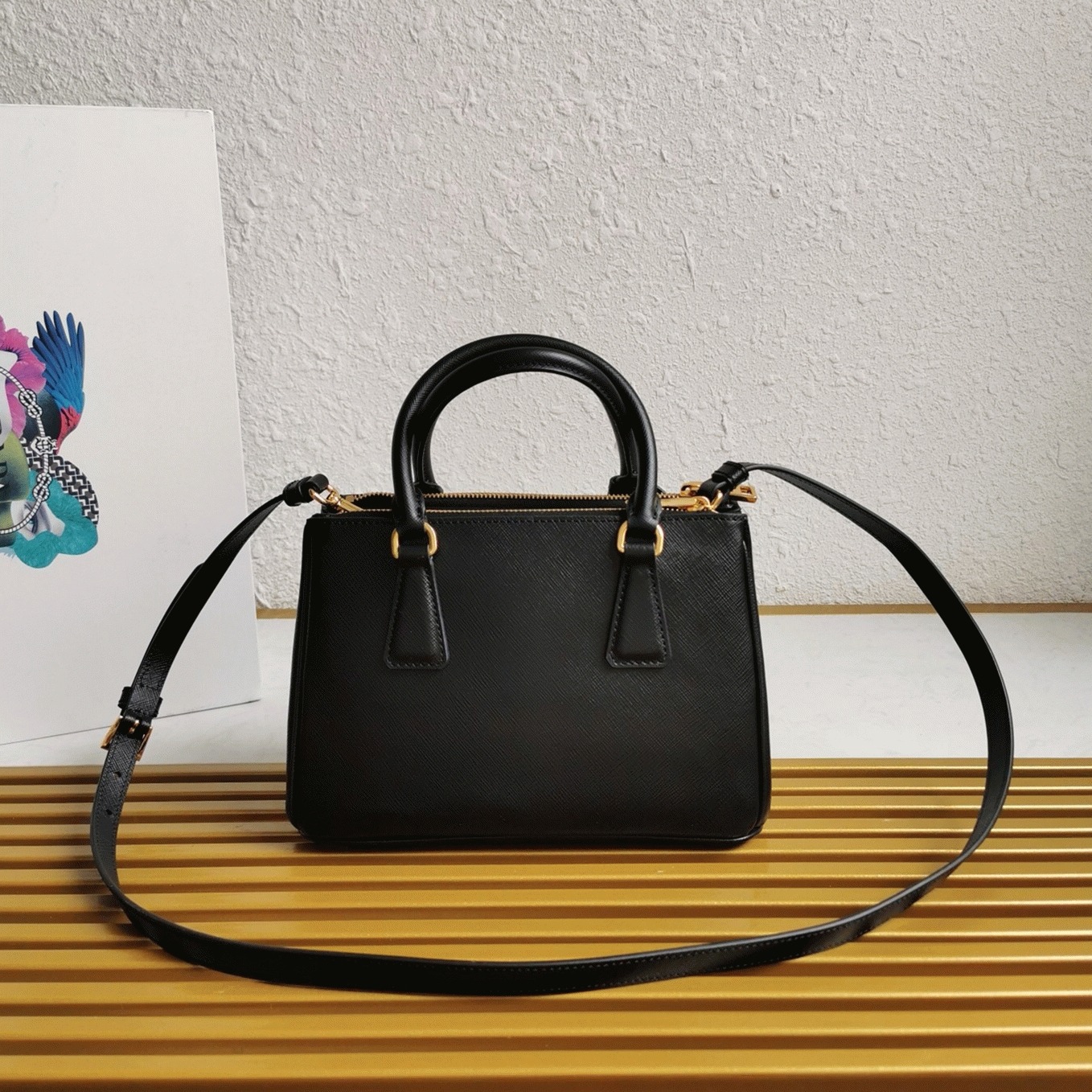 Black Pra*a Galleria Small Bag Fake
