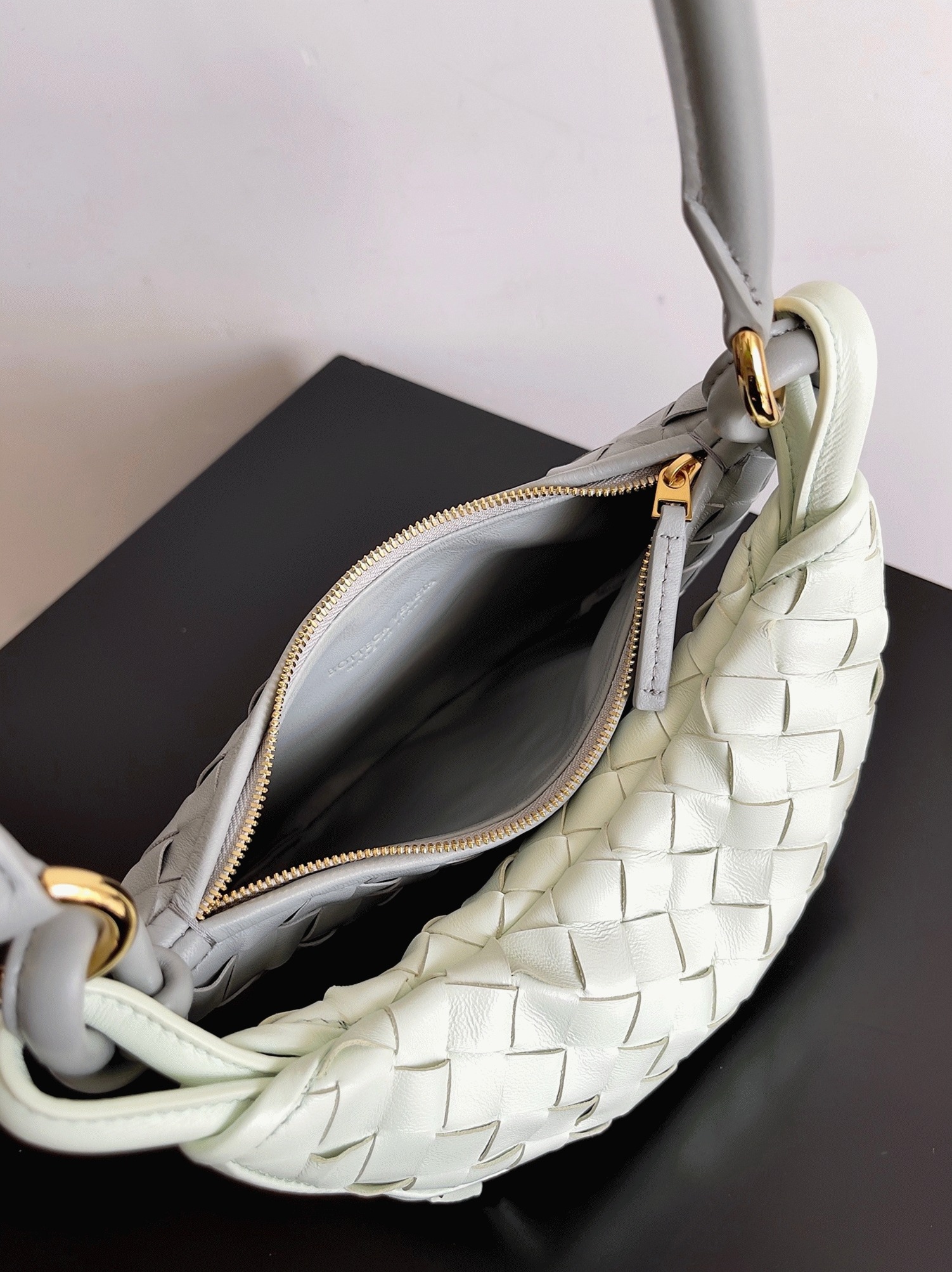 Replica B0tt*ga Ven*ta Gemelli Small Bag Grey/Glacier