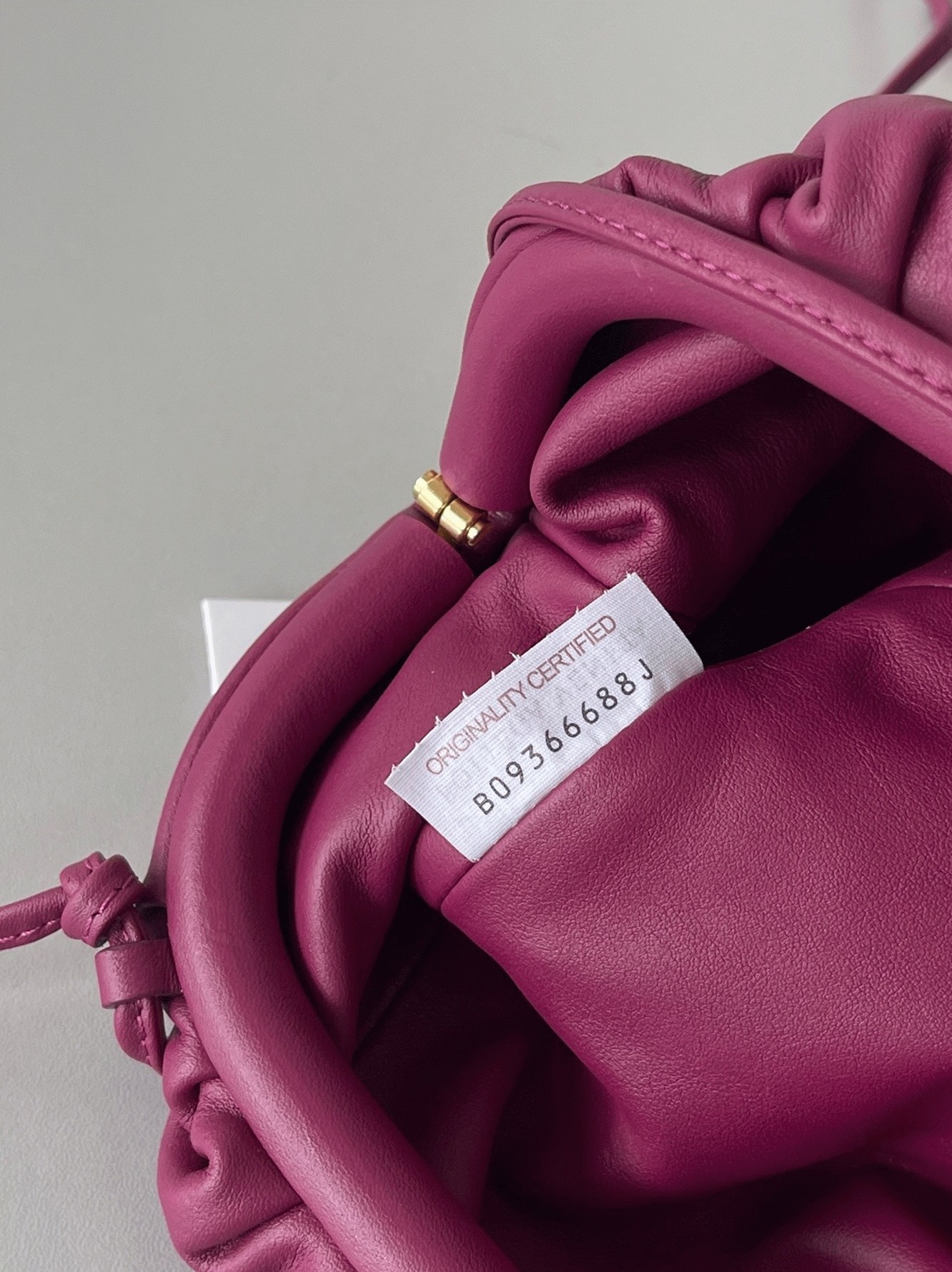 Replica B0tt*ga Ven*ta Mini Pouch with Strap Cinnabar