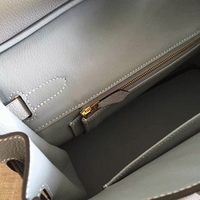 Blue Lin H**me5 Birkin 30cm Premium Counterfeit Bag