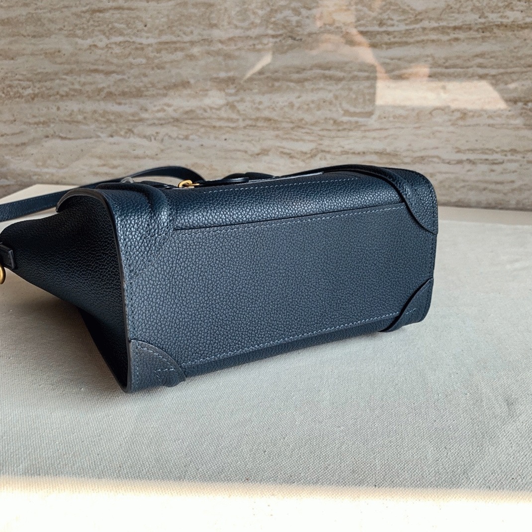 Ce1i*e Nano Luggage Tote Bag Imitation in Navy Blue