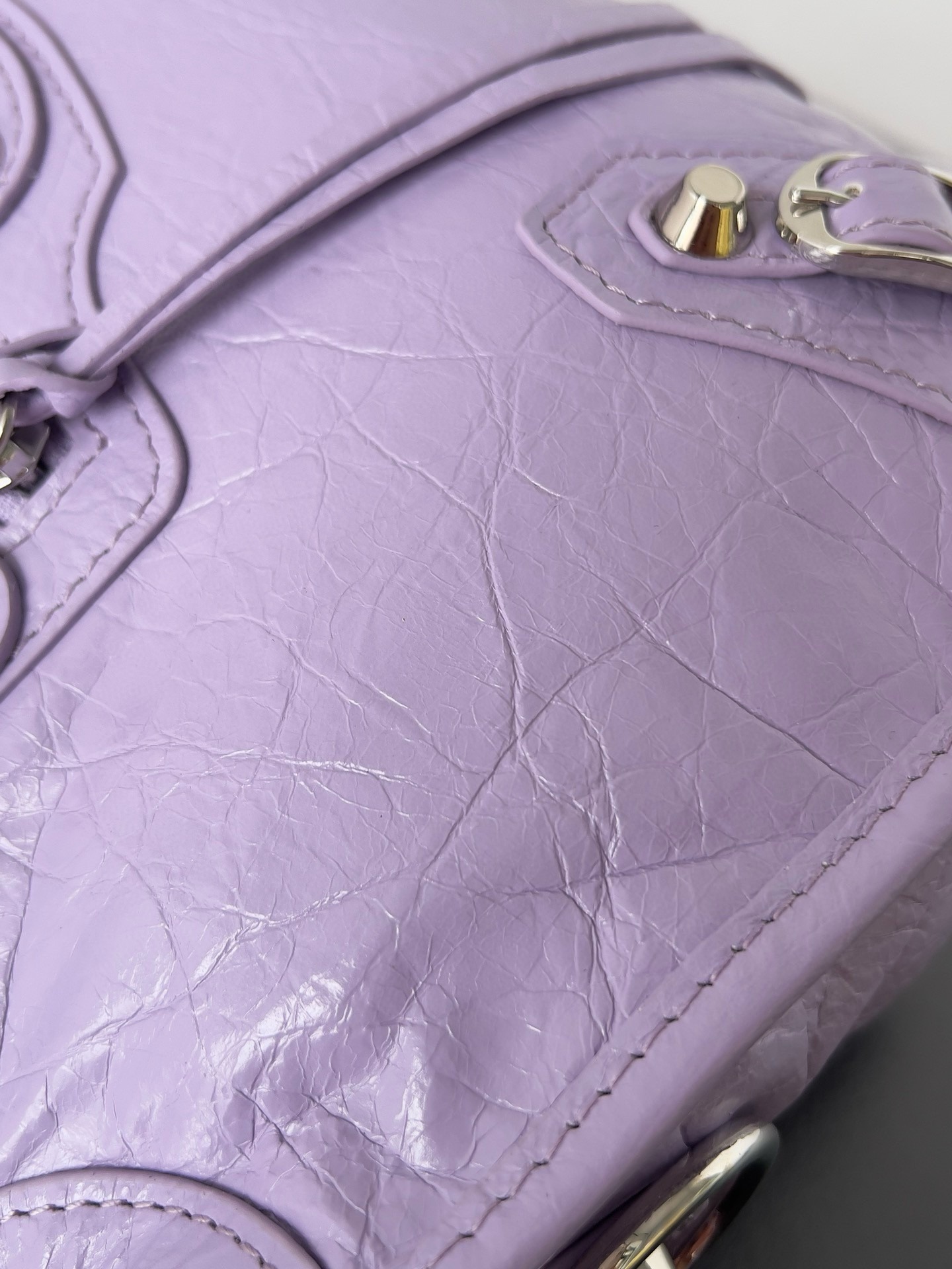 Knockoff Ba1en*iaga Le City Small Bag Lilas Arena Lambskin