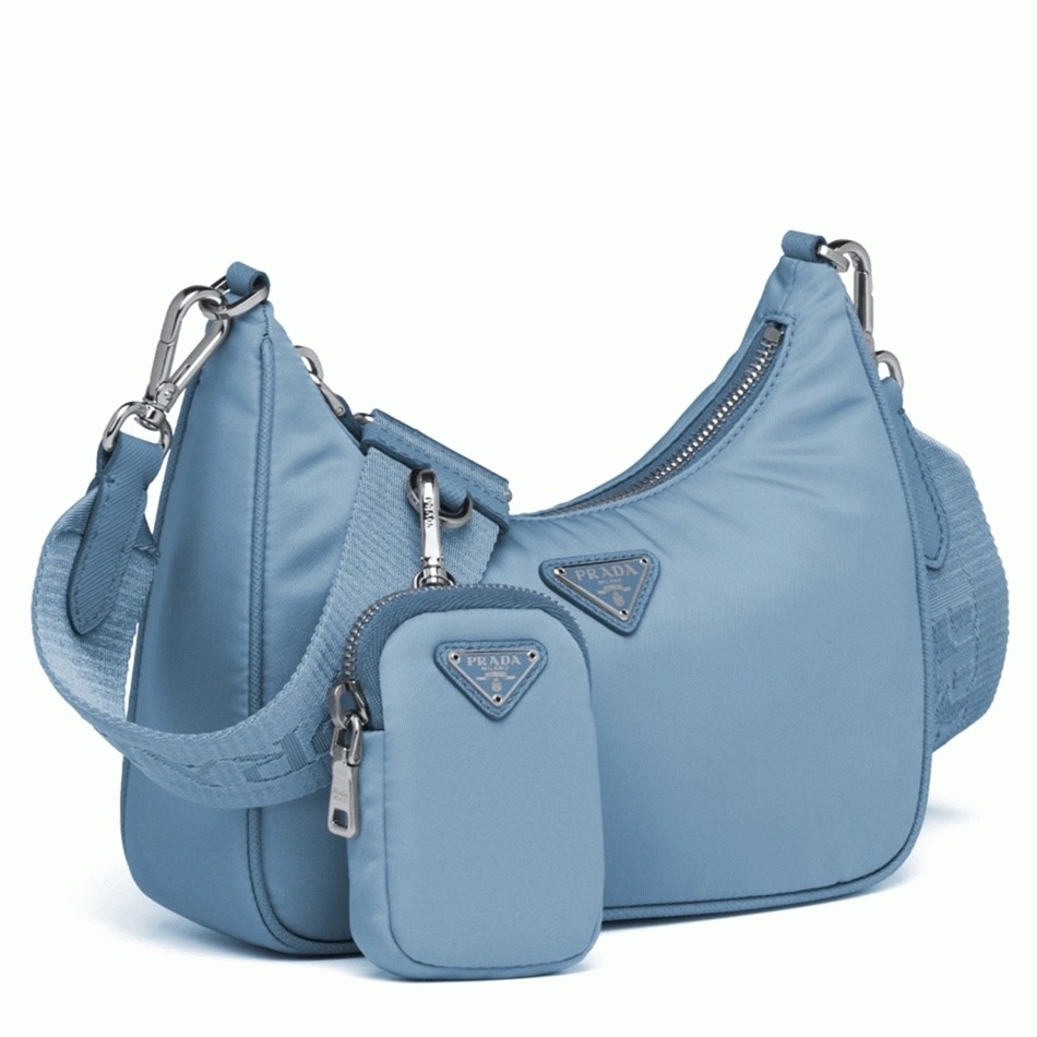Pra*a Re-Edition Shoulder Bag Replica in Blue