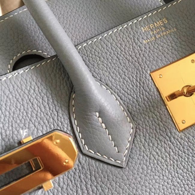 Blue Lin H**me5 Birkin 30cm Premium Counterfeit Bag