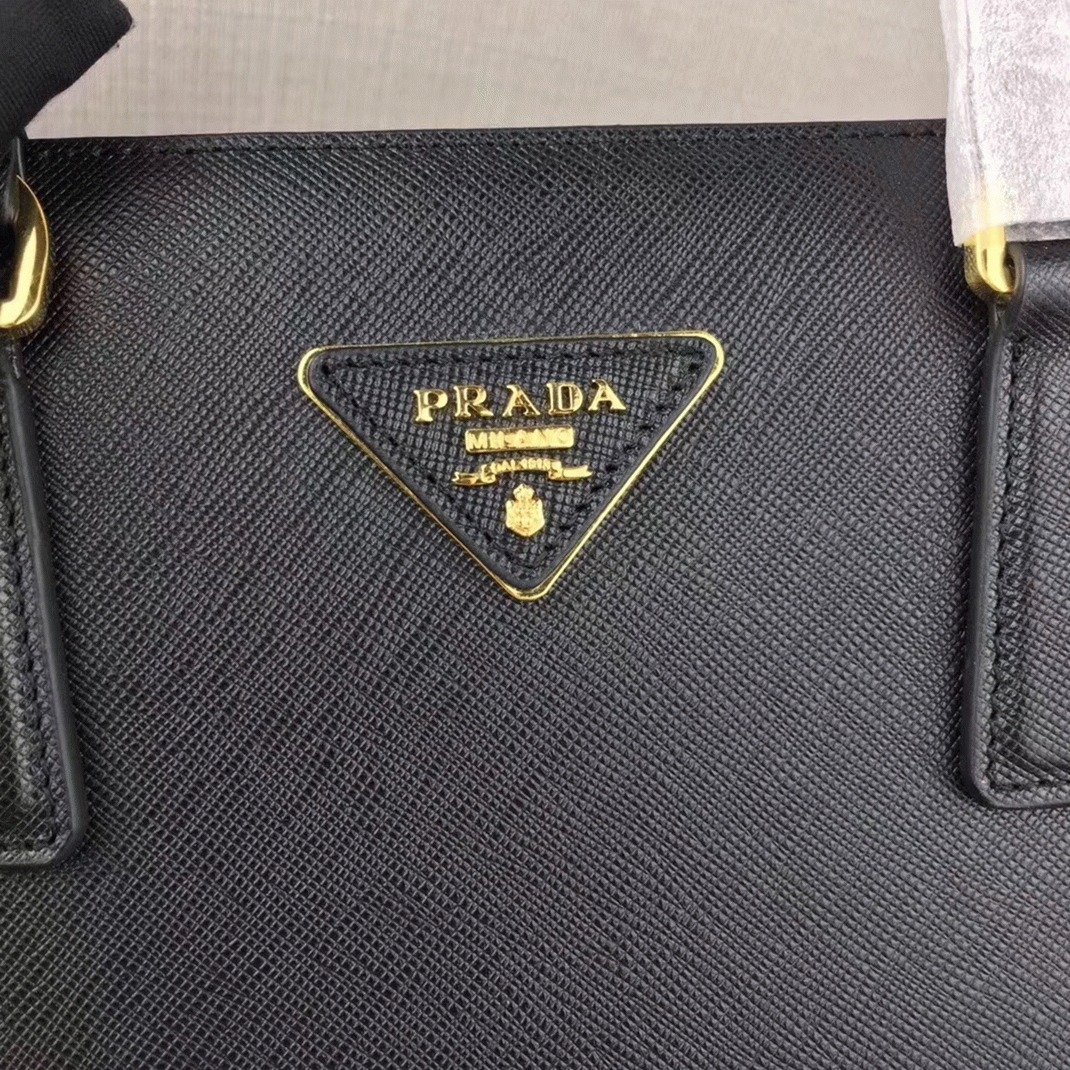 Black Pra*a Galleria Tote Replica – Large Size