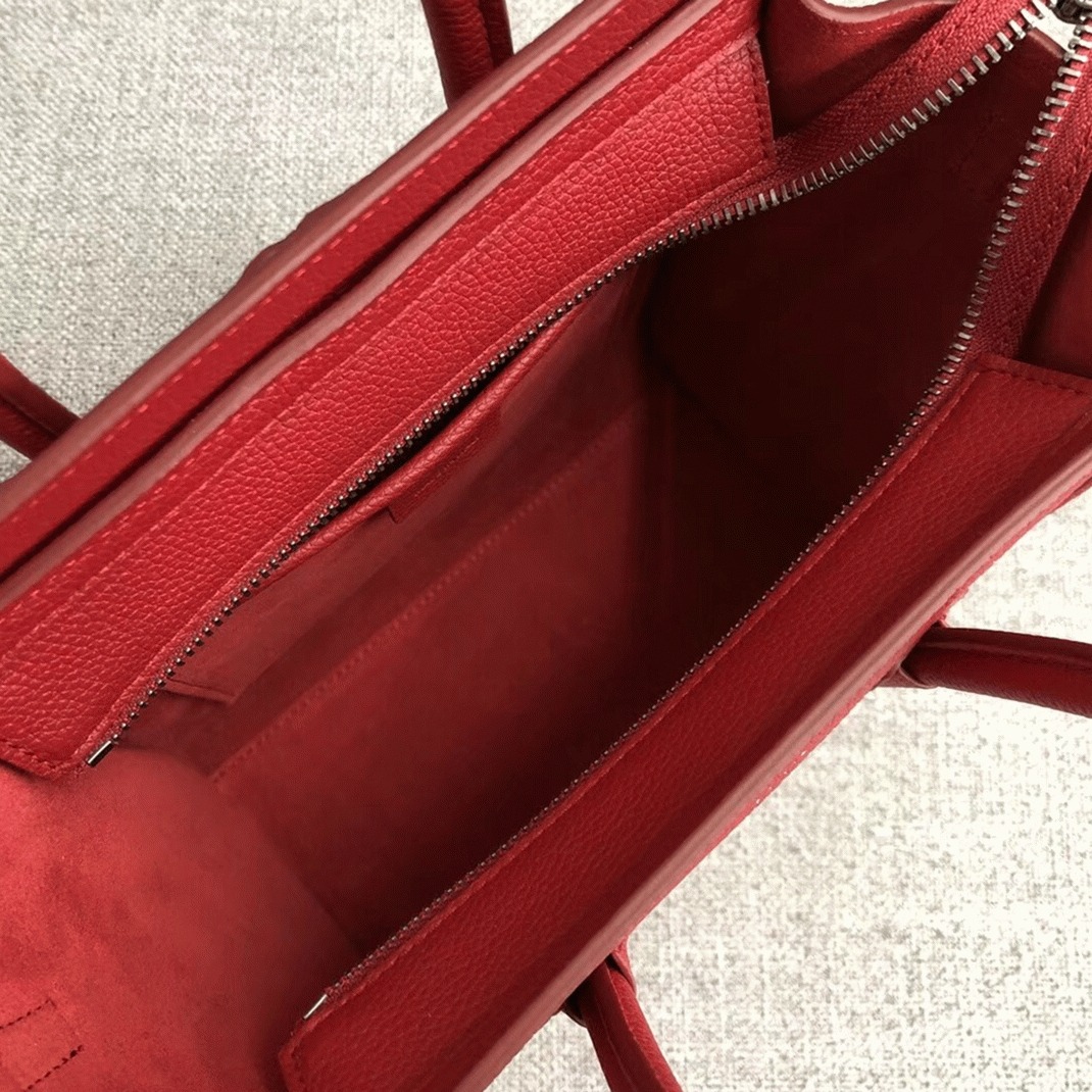 Ce1i*e Nano Luggage Tote Bag Fake in Red