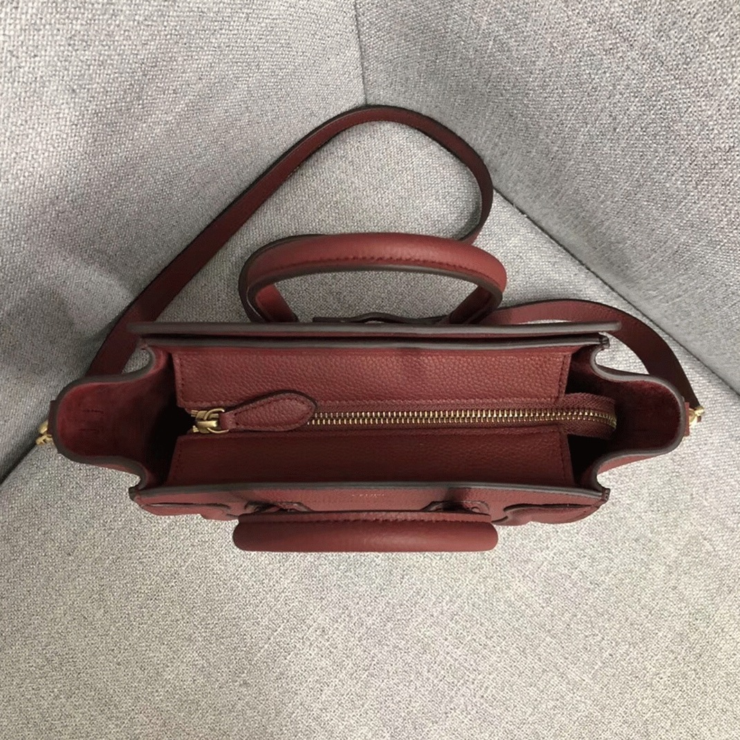 Ce1i*e Nano Luggage Tote Bag Fake in Ruby