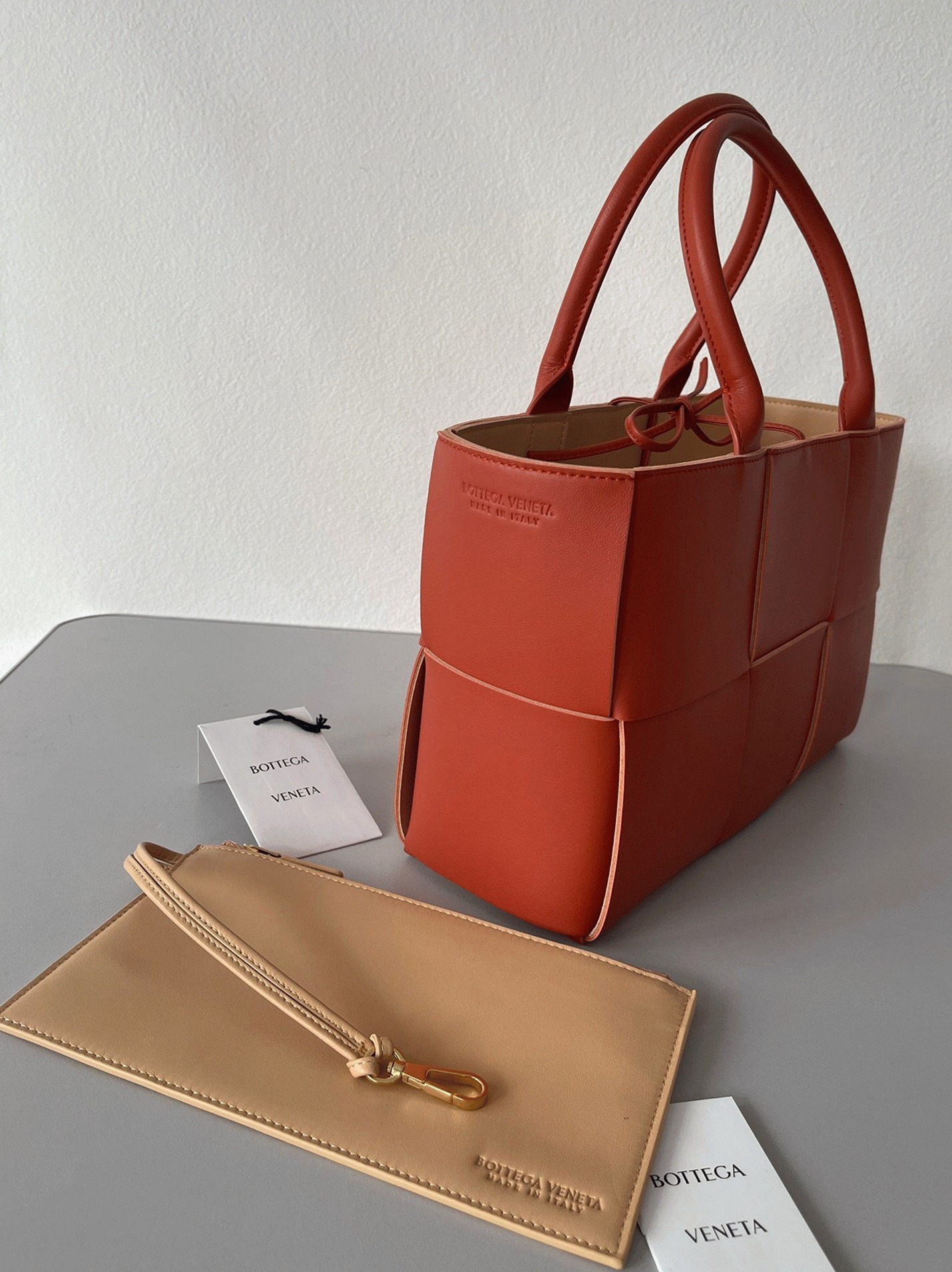 Replica B0tt*ga Ven*ta Arco Small Tote Maple