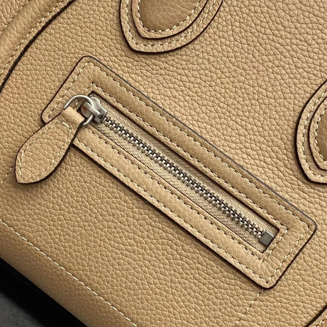 Ce1i*e Nano Luggage Tote Bag Knockoff in Dune